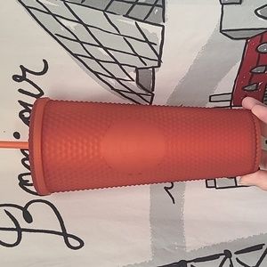 STARBUCKS Matte Red Studded Venti Cold Cup. NWT.